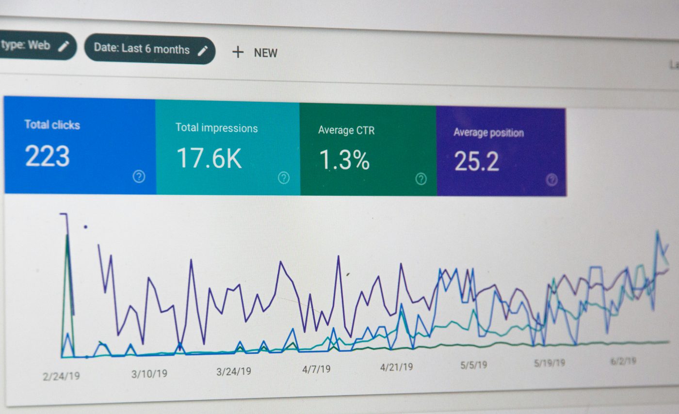 Search performance report on screen